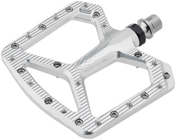 Wolf Tooth Ripsaw Aluminum Pedals - Platform, Aluminum, 9/16", Black, Raw Silver Raw Silver PAA Pedals