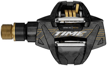 Time ATAC XC 12 Pedals - Dual Sided Clipless, Carbon, 9/16", Carbon/Gold, C1 Carbon/Gold PAA Pedals