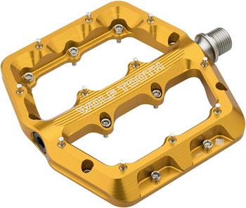 Wolf Tooth Waveform Pedals - Gold, Large Gold PAA Pedals