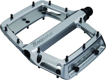 RaceFace Turbine Pedals - Platform, Aluminum, 9/16", Silver EA Pedals