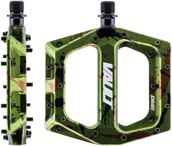 DMR Vault Pedals - Platform, Aluminum, 9/16", Liquid Camo Green Liquid Camo Green EA Pedals