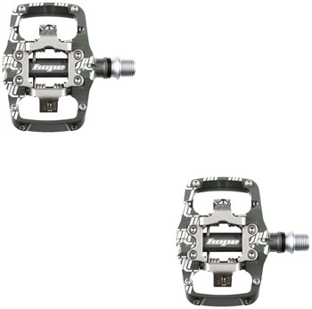 Hope Union TC Pedals - Dual Sided Clipless with Platform, 9/16", Smoke PAA Pedals