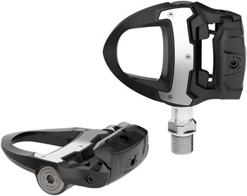 Garmin Rally RS110 Power Meter Pedals - Single Sided Clipless, Composite, 9/16", Black, Pair, Single-Sensing, Shimano SPD-SL Black EA Pedals