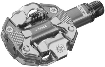 LOOK X-Track Pedals - Dual Sided Clipless, Aluminum, 9/16", Metallic Gray Metallic Gray PAA Pedals