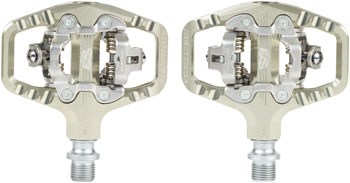 Renthal Revo-TRC Pedals - Dual Sided Clipless with Platform, Alloy, 9/16", AluGold, Shimano SPD AluGold EA Pedals