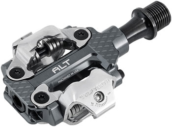Wolf Tooth MK0 ALT XC Clipless Pedals - Dual Sided Clipless, Alloy, 9/16", Shadow Gray, Pair, Shimano SPD Shadow Gray EA Pedals