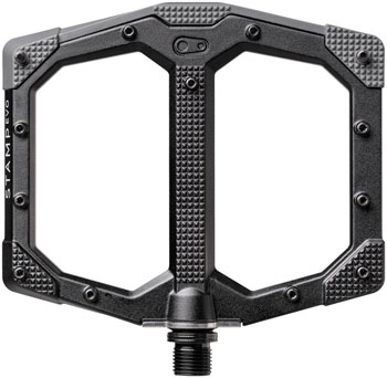 Crankbrothers Stamp Evo Pedals - Platform, Aluminum, 9/16", Black, Large Black EA Pedals