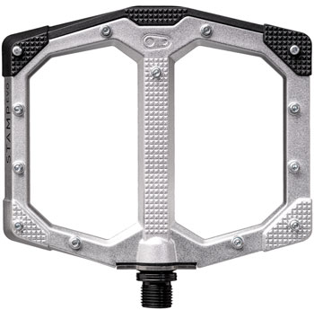 Crankbrothers Stamp Evo Pedals - Platform, Aluminum, 9/16", Silver, Large Silver EA Pedals