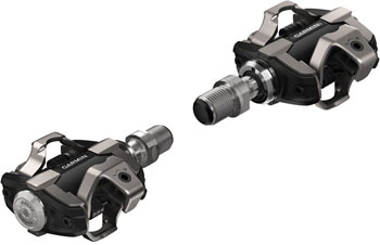 Garmin Rally XC200 Power Meter Pedals - Dual Sided Clipless, Alloy, 9/16", Black, Pair, Dual-Sensing, Shimano SPD Black PAA Pedals