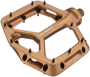 RaceFace Atlas Pedals - Platform, Aluminum, 9/16", Kashmoney Gold Kashmoney PAA Pedals