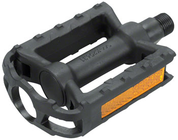 Dimension Junior Pedals - Platform, Plastic, 1/2", Black PAA Pedals