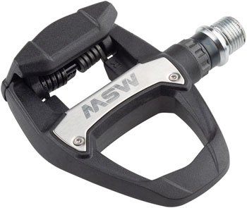 MSW Judo Pedals - Single Side Road Clipless, Composite, 9/16", Black PAA Pedals