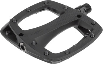MSW Thump Pedals with Replaceable Pins - Platform, Composite, 9/16", Black PAA Pedals