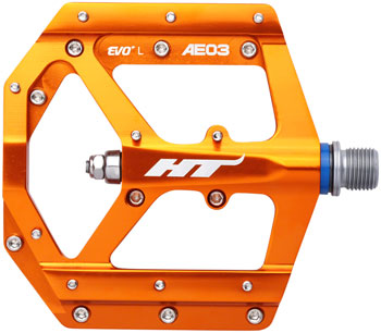 HT Components AE03(EVO+) Pedals - Platform, Aluminum, 9/16", Orange PAA Pedals