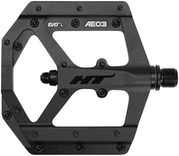 HT Components AE03(EVO+) Pedals - Platform, Aluminum, 9/16", Stealth Black Stealth Black PAA Pedals