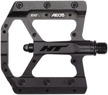 HT Components AE05(EVO+) Pedals - Platform, Aluminum, 9/16", Stealth Black Stealth Black PAA Pedals