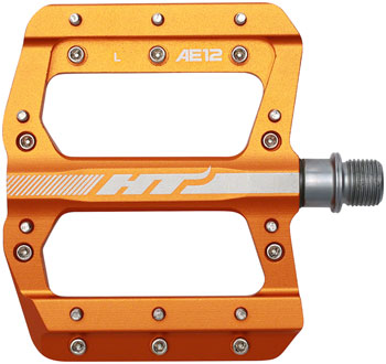 HT Components AE12 Pedals - Platform, Aluminum, 9/16", Orange PAA Pedals