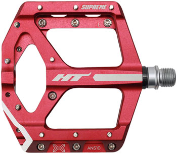 HT Components ANS10 Pedals - Platform, Aluminum, 9/16", Red PAA Pedals