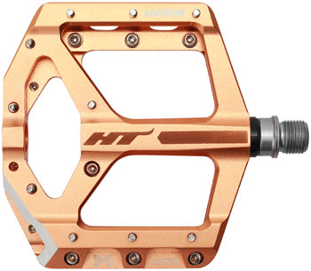 HT Components ANS10 Pedals - Platform, Aluminum, 9/16", Rose Gold Rose Gold PAA Pedals