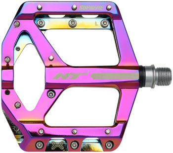 HT Components ANS10 Pedals - Platform, Aluminum, 9/16", Oil Slick Oil Slick PAA Pedals