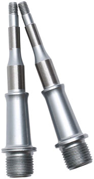 HT Components Cheetah-S Pedal Spindle - M1/ARS0, Chromoly, Silver EA Pedal Small Part