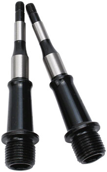 HT Components Cheetah-S Pedal Spindle - M1/ARS0, Chromoly, Black EA Pedal Small Part