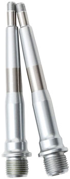 HT Components Nano/Air Pedal Spindle - AN/MN, Chromoly, Silver EA Pedal Small Part