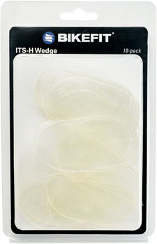 BikeFit In The Shoe Nesting Heel Wedges - 2, 3 and 4 Degree, 10-Pack, Clear EA Shoe Parts