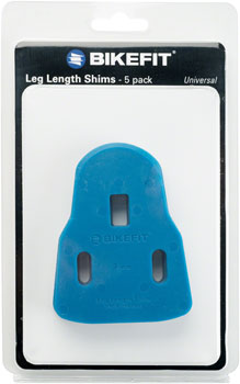 BikeFit Leg Length Shims - Universal Look/Time/Shimano SL Compatible, 3-Hole, 3mm,5-Pack EA Shoe and Pedal Fitting