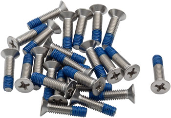 BikeFit Cleat Screws - 4-hole, Speedplay Compatible, 17mm, 25-pack EA Pedal Small Part