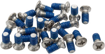 BikeFit Cleat Screws, 25-Pack, 9mm, Wahoo Speedplay Compatible, Phillips Recessed M4 X 0.7 EA Pedal Small Part