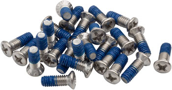 BikeFit Cleat Screws, 25-Pack, 11mm, Wahoo Speedplay Compatible, Phillips Recessed M4 X 0.7 EA Pedal Small Part