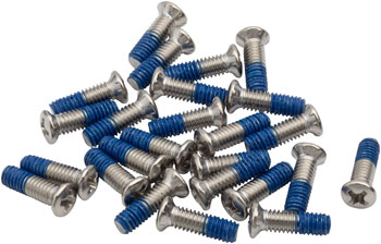 BikeFit Cleat Screws, 25-Pack, 13mm, Wahoo Speedplay Compatible, Phillips Recessed M4 X 0.7 EA Pedal Small Part