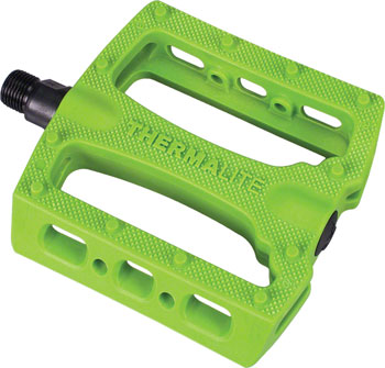 Stolen Thermalite Pedals - Platform, Composite/Plastic, 9/16", Gang Green Gang Green PAA Pedals