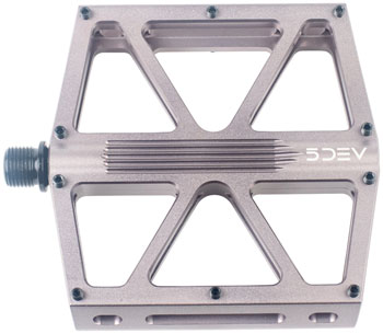 5DEV Flatline Pedals - Platform, Aluminum, 9/16", Gray EA Pedals