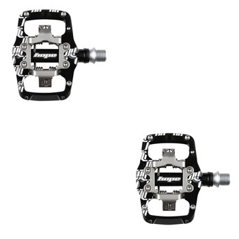 Hope Union TC Pedals - Dual Sided Clipless with Platform, 9/16", Black EA Pedals