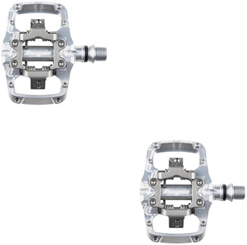 Hope Union TC Pedals - Dual Sided Clipless with Platform, 9/16", Silver EA Pedals