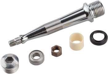 iSSi Bushing and Bearing Spindle Rebuild Kit: Standard Length (52.5mm), Silver EA Pedal Small Part