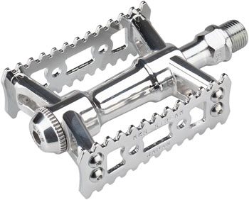 MKS Sylvan Stream Next Pedals - Platform, Aluminum, 9/16", Silver PAA Pedals