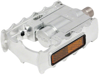MKS FD-7 Pedals - Folding , Aluminum, 9/16", Silver PAA Pedals