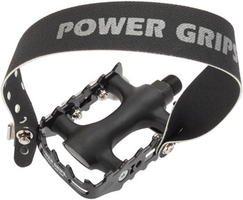 Power Grips Sport Pedal Kit - Plastic, 9/16", Black, XL Black KIT Pedals