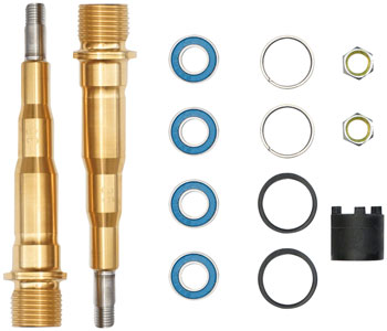 LOOK Spindle and Bearing Assembly - Titanium, Right and Left, X-Track SET Pedal Small Part