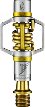 Crankbrothers Egg Beater 11 Pedals - Dual Sided Clipless, Titanium , 9/16", Gold PAA Pedals
