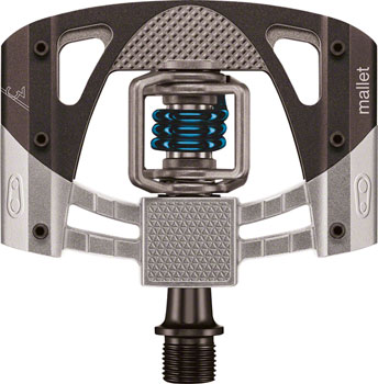 Crankbrothers Mallet 3 Pedals - Dual Sided Clipless with Platform, Aluminum, 9/16", Raw /Black/Blue Raw PAA Pedals