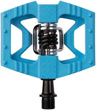 Crankbrothers Double Shot 1 Pedals - Single Side Clipless with Platform, Composite, 9/16", Blue PAA Pedals