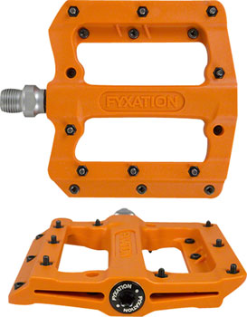 Fyxation Mesa MP Pedals - Platform, Composite/Plastic, 9/16", Orange EA Pedals
