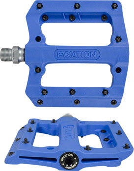 Fyxation Mesa MP Pedals - Platform, Composite/Plastic, 9/16", Blue EA Pedals