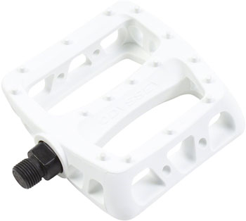 Odyssey Twisted PC Pedals - Platform, Composite/Plastic, 9/16", White PAA Pedals