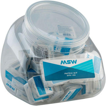MSW GPK-100 Glueless Patch Kit, Jar of 50 EA Patch Kits