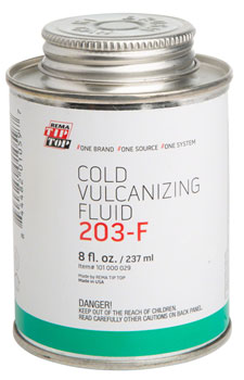 Rema Cold Vulcanizing Fluid Patch Glue: 8.0oz Can EA Patch Kits